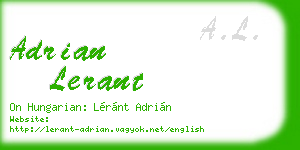adrian lerant business card