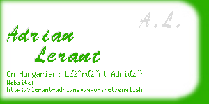 adrian lerant business card